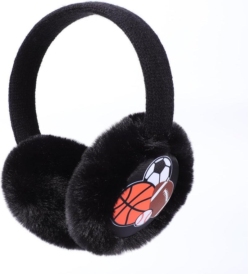 Ztl Kids Knit Earmuffs Soft Plush Ear Warmers Winter Outdoor Ear Muffs for Boys Girls - Image 4